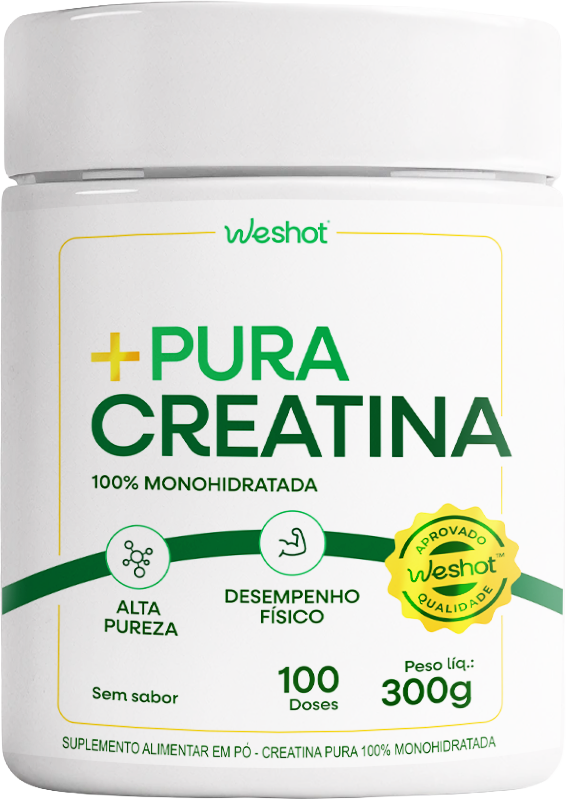 CREATINA + PURA WESHOT 3g | Sem sabor com 100 doses