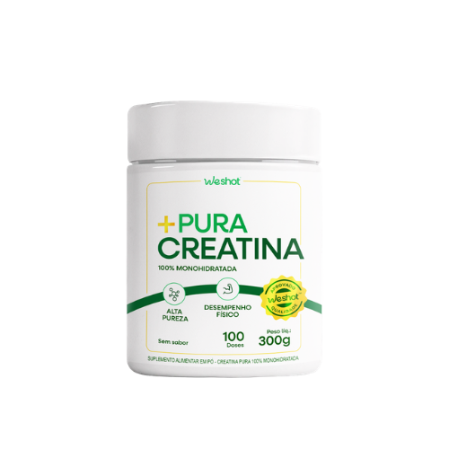 +PURA CREATINA WESHOT 3g | Sem sabor com 100 doses