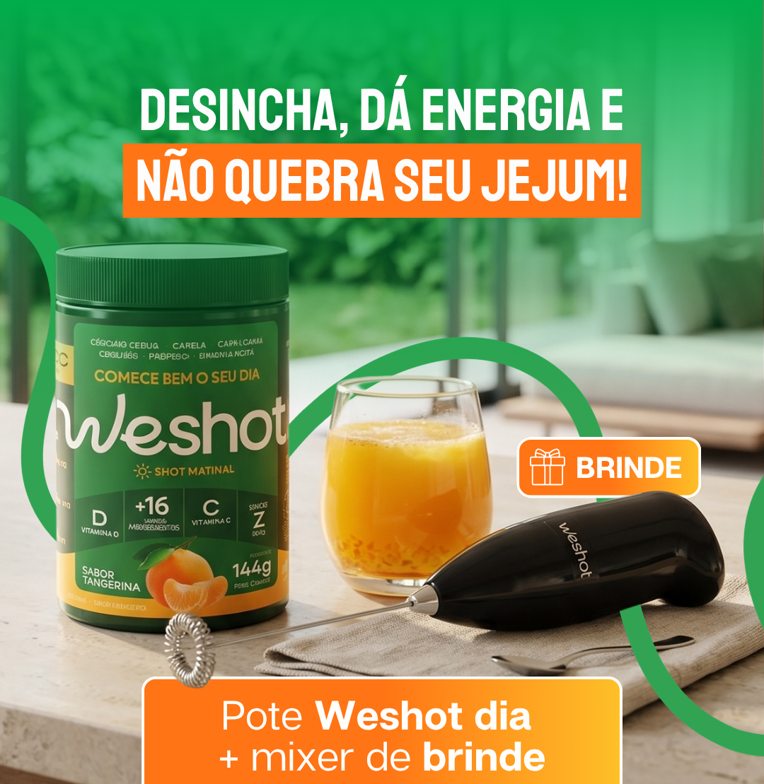 Shot Matinal para imunidade + mixer de brinde