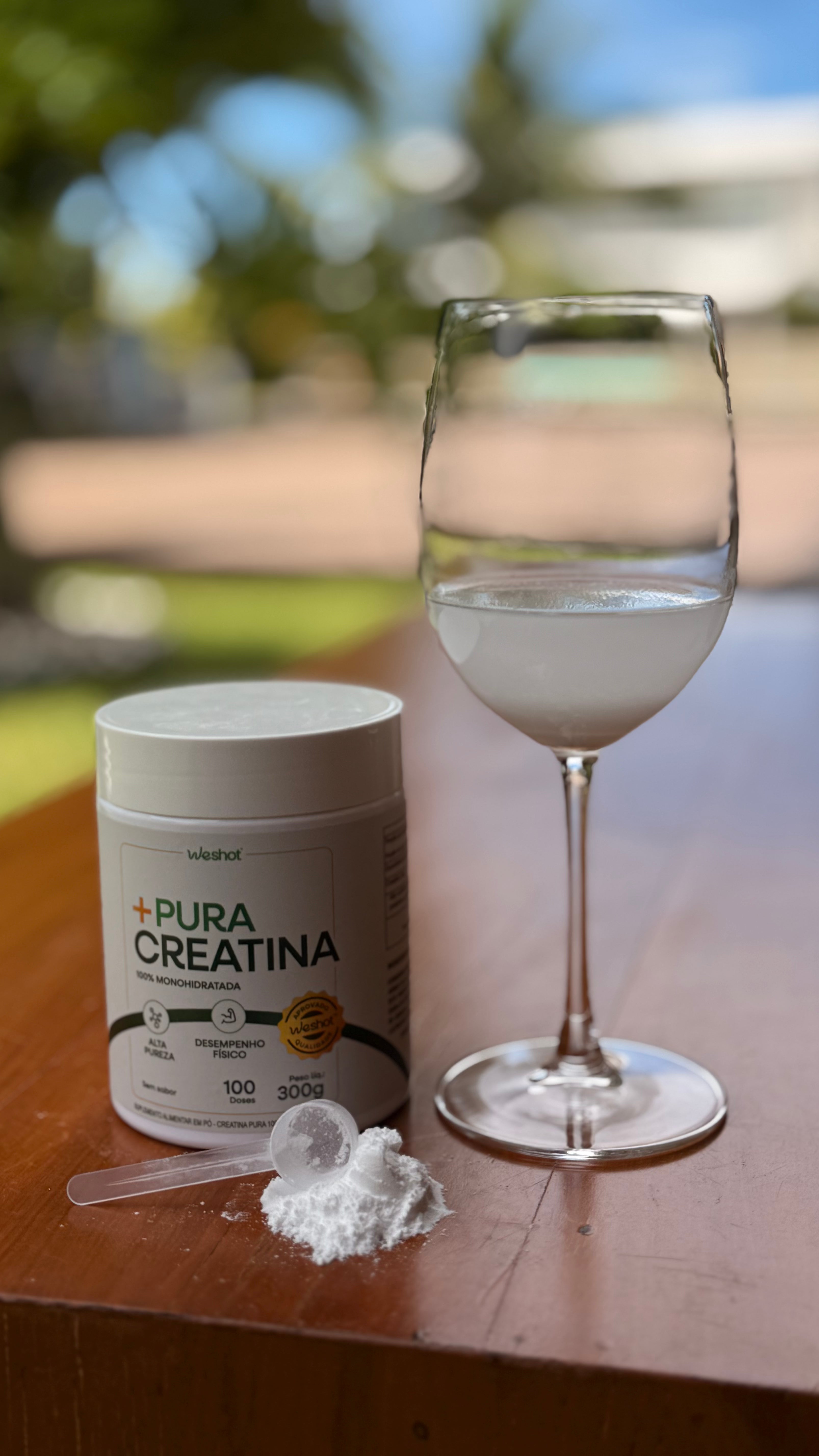 +PURA CREATINA WESHOT 3g | Sem sabor com 100 doses