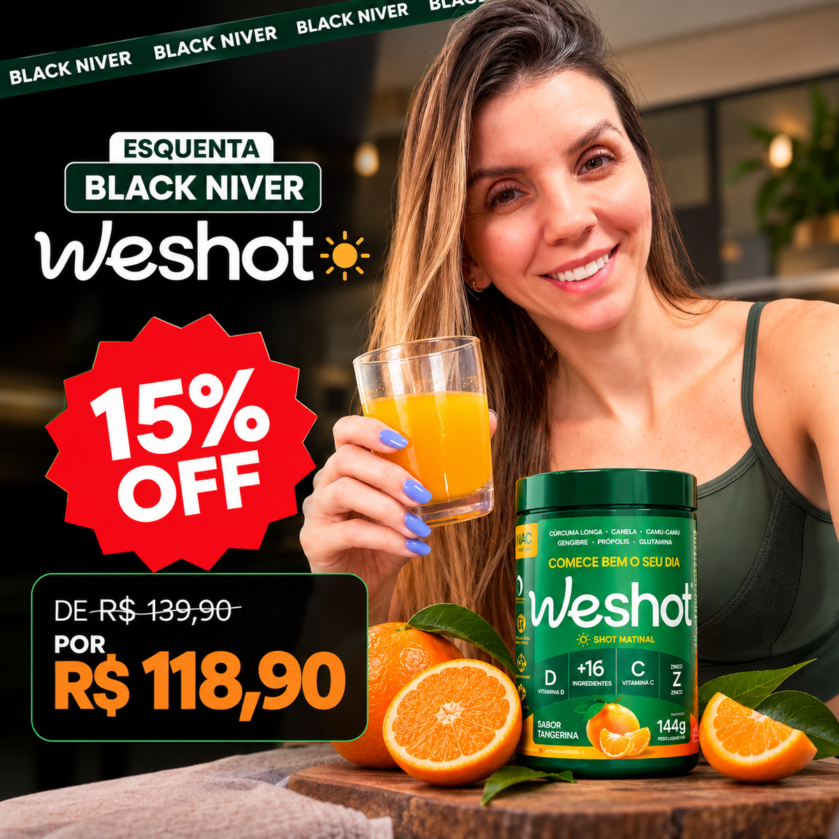 SHOT MATINAL PARA INCHAÇO E IMUNIDADE