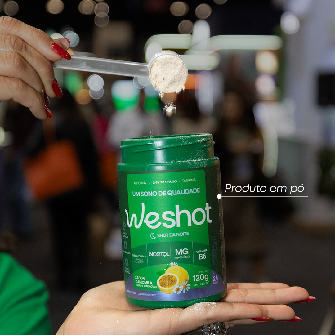 WESHOT NOTURNO SABOR CAMOMILA, LIMAO E MARACUJA 120G