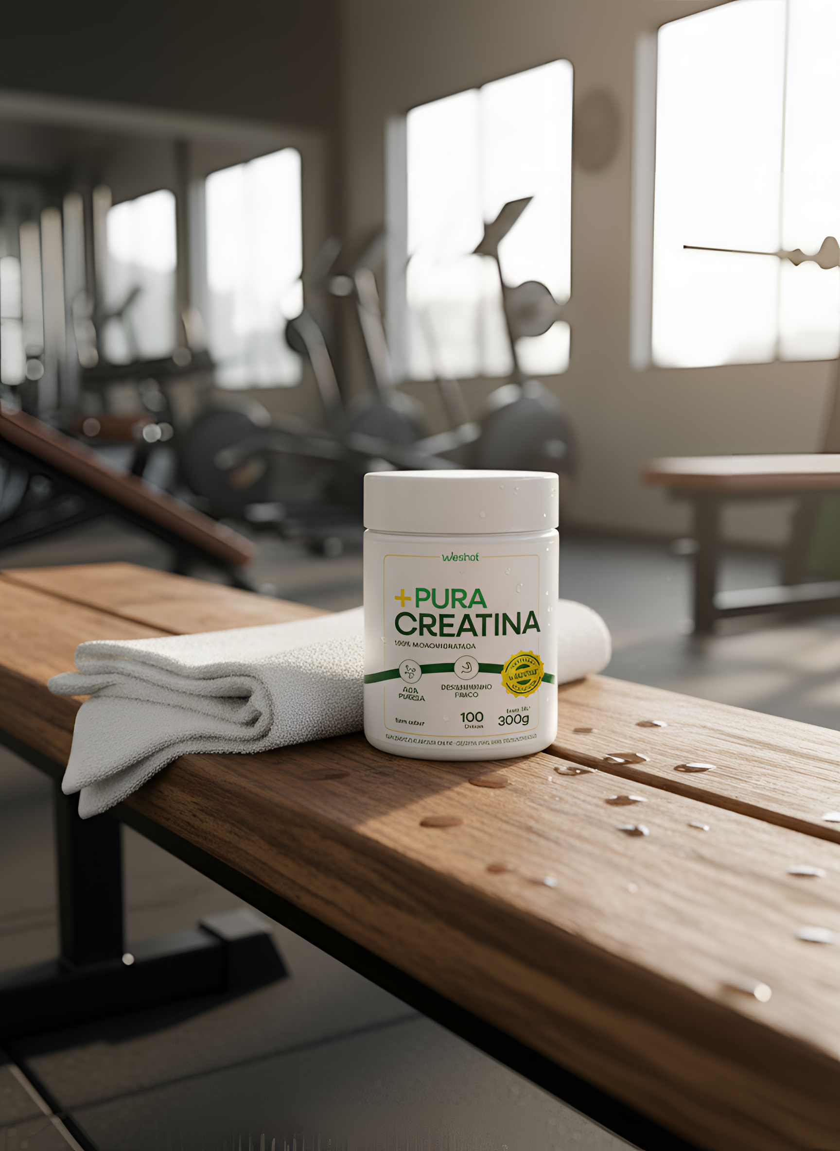 CREATINA + PURA WESHOT 3g | Sem sabor com 100 doses