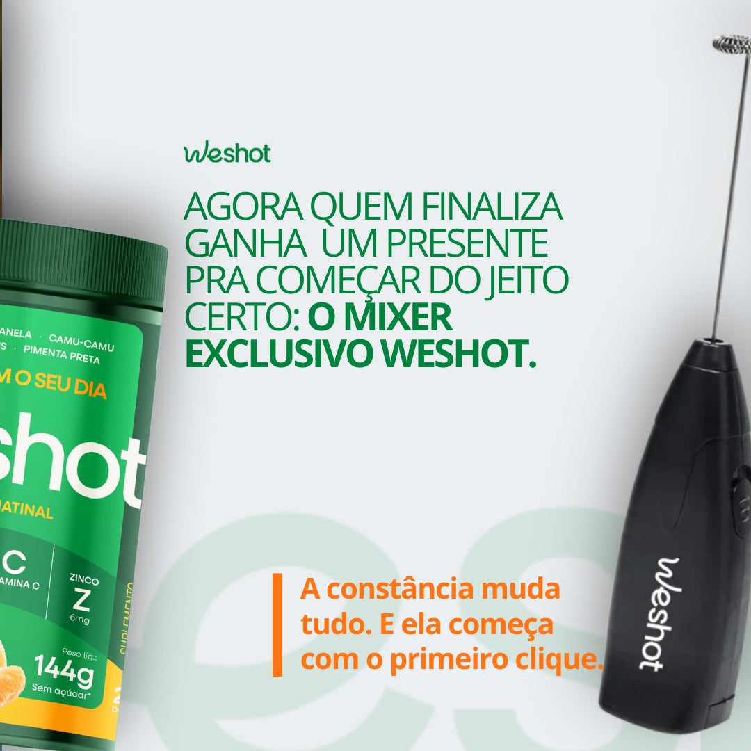 Shot Matinal para imunidade + mixer de brinde