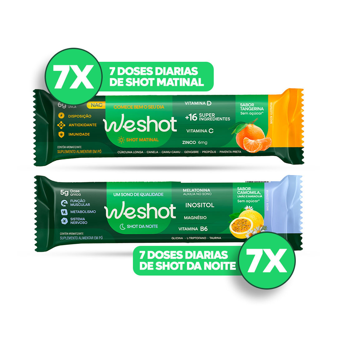KIT DESAFIO WESHOT - COMBO - 7 DIAS