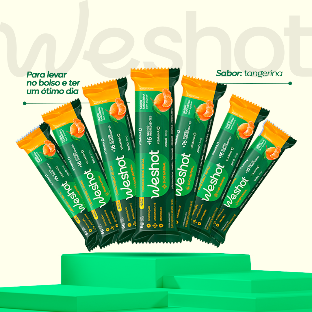 WESHOT MATINAL SABOR TANGERINA - DOSE ÚNICA - 6G