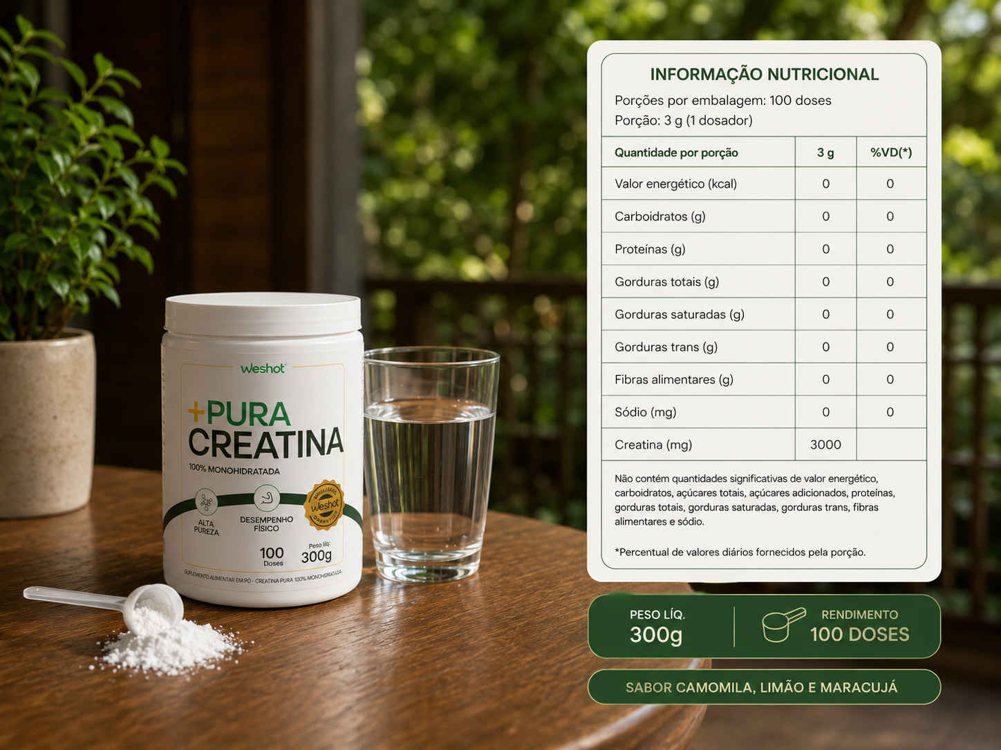 COMBO SHOT MATINAL  ZERO INCHAÇO + CREATINA PARA PERFORMANCE