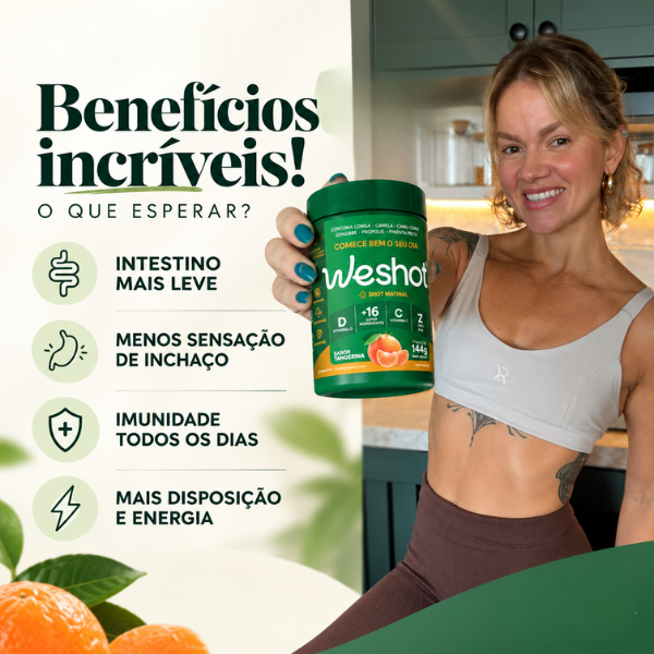 SHOT MATINAL PARA INCHAÇO E IMUNIDADE E GANHE 5 SACHÊS
