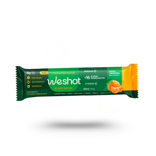 WESHOT MATINAL SABOR TANGERINA - DOSE ÚNICA - 6G