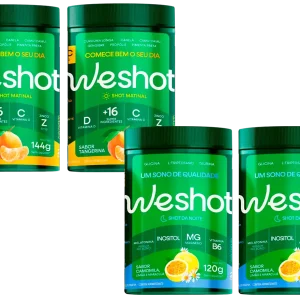2 potes Weshot da Noite 2 potes Weshot Matinal